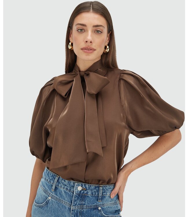 Josh V Blouse Sylvia Dark Brown