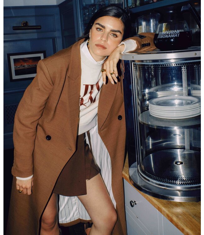 Josh V Sweater Trui Ebah Light Ecru Melange