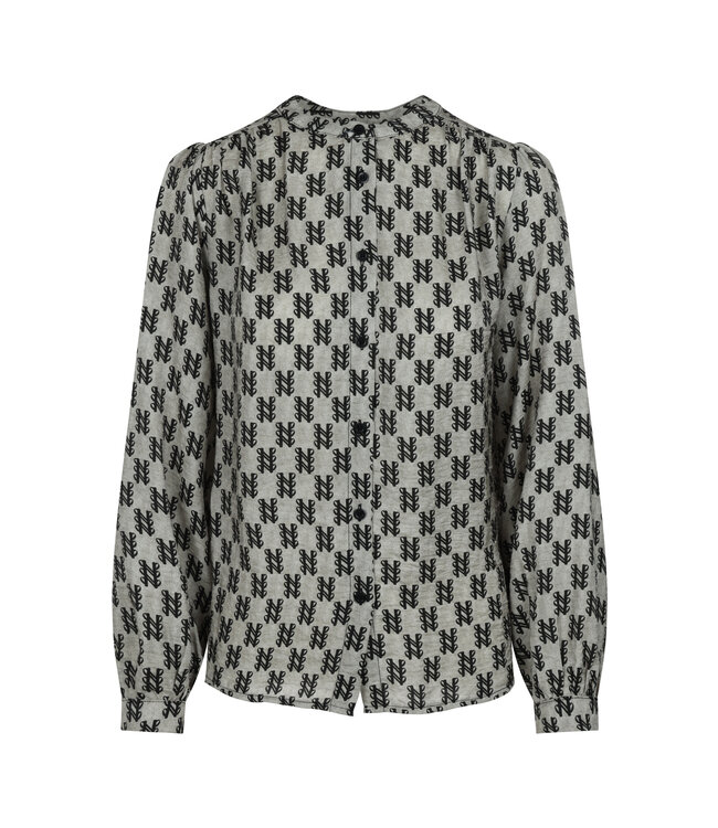 Elvira Blouse Renzo Brown Print