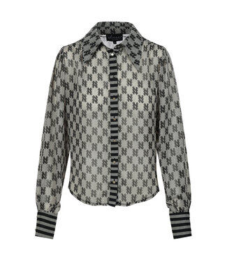 Elvira Elvira Blouse Renzo Brown Print