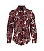 Elvira Blouse June Burgundy Flower