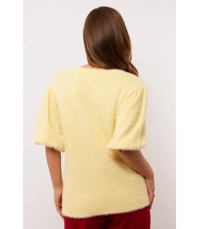 Fluresk Top Moraine Knit Vanilla