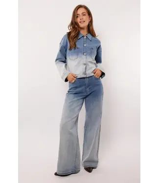 Fluresk Fluresk Broek Adalain Denim Light Blue