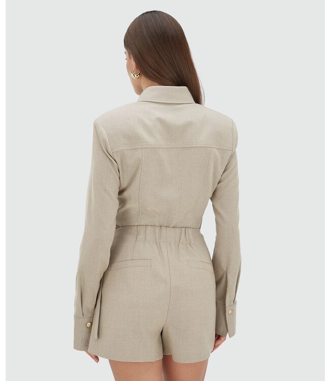 Josh V Blouse Ava Warm Grey