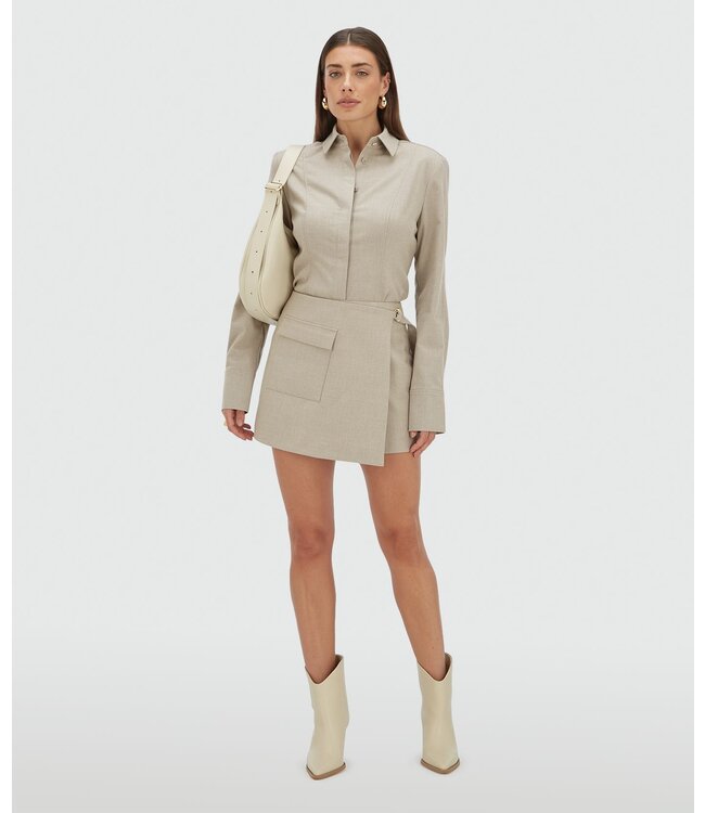 Josh V Blouse Ava Warm Grey