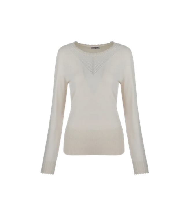 Fluresk Top Kale Knitting Ecru