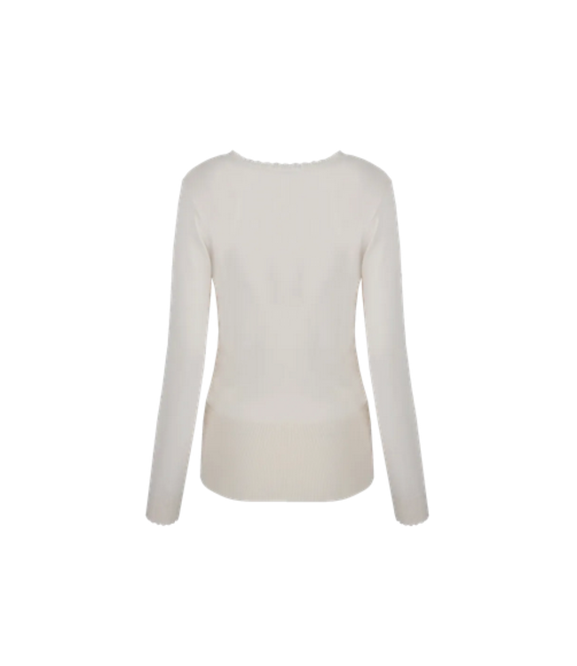 Fluresk Top Kale Knitting Ecru