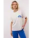 Fluresk T-shirt Mace Offwhite / Trypan Blue
