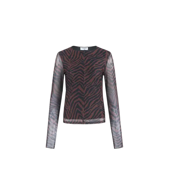 Fluresk Top Lawrence Mocha Brown / Black