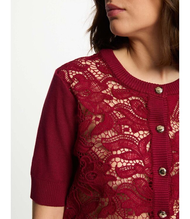 Morgan Vest Myong Raisin bordeaux