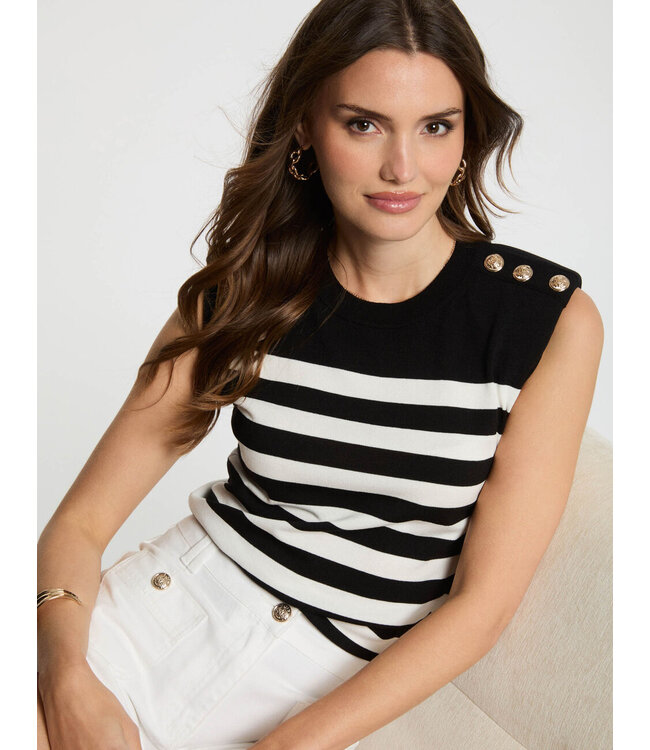 Morgan Top Mrani Black / White