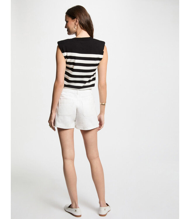 Morgan Top Mrani Black / White