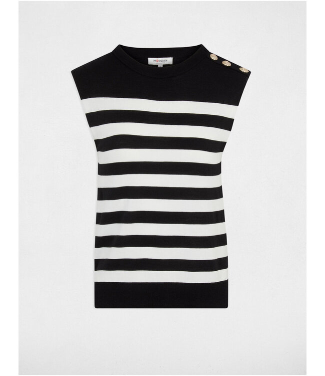 Morgan Top Mrani Black / White