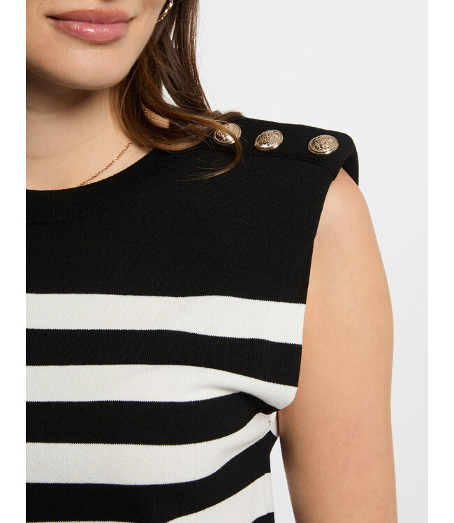 Morgan Top Mrani Black / White