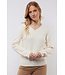 C&S Top Pullover Katja Wool White