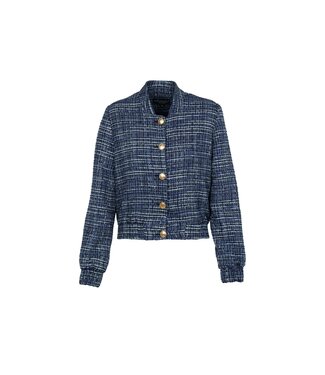 Elvira Elvira Bomber Jacket Romee Blue Boucle
