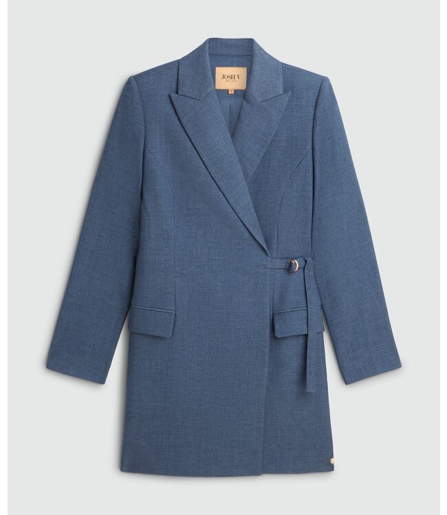Josh V Blazer Dress Jurk Fayollah Blue Chambray