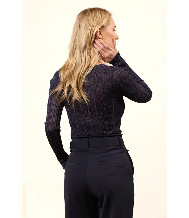 Lofty Manner Top Mabel Navy Blue
