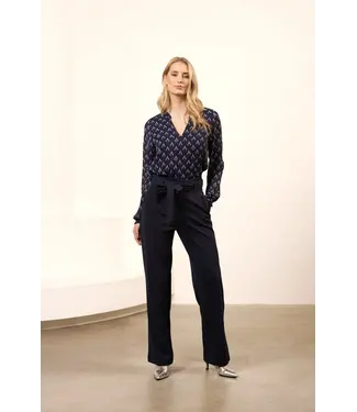 Lofty Manner Lofty Manner Broek Audrey Navy Blue