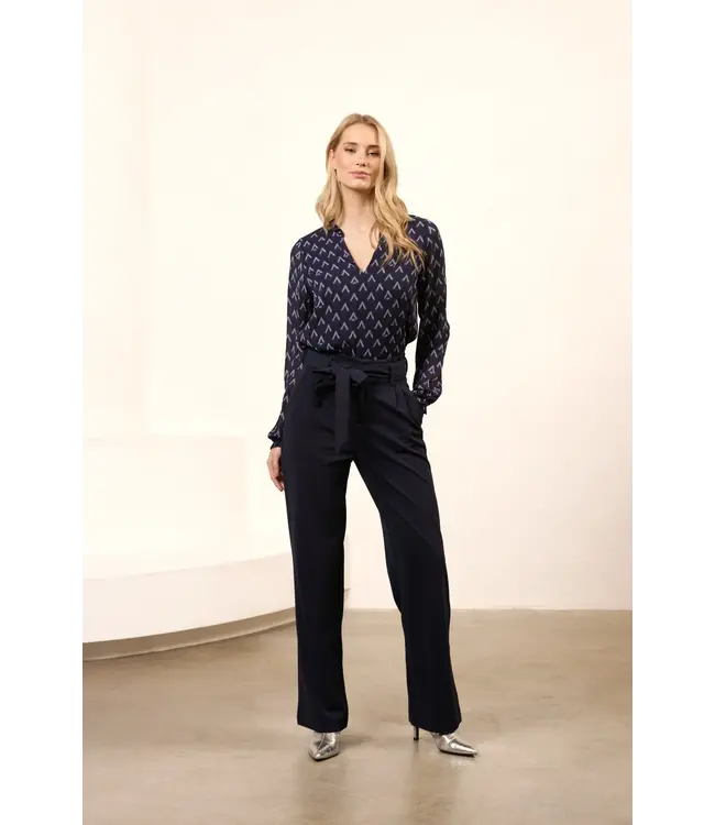 Lofty Manner Broek Audrey Navy Blue