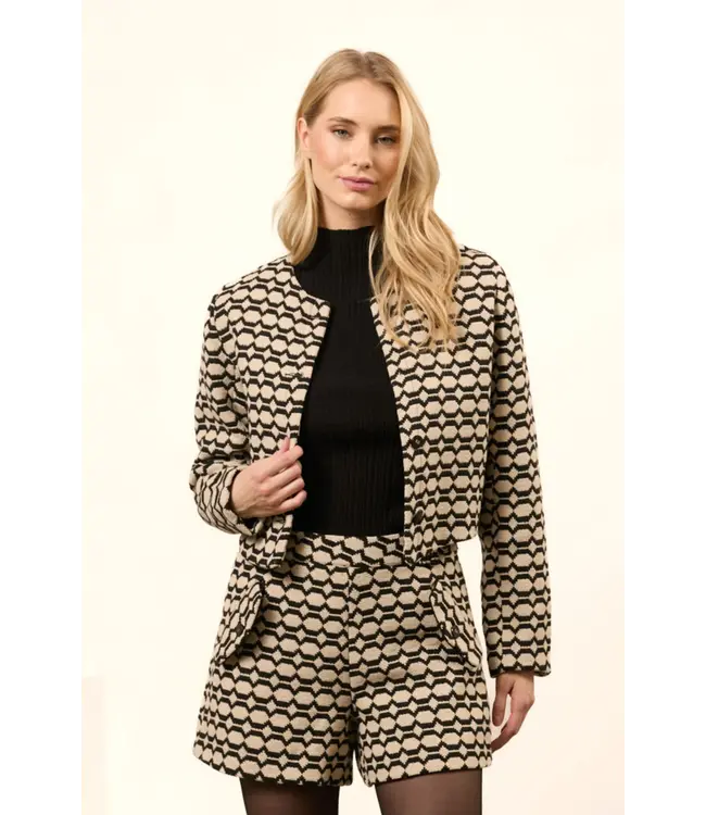 Lofty Manner Jacket Cleo Black/White