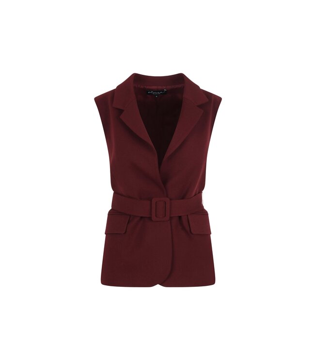 Elvira Gilet Beau Burgundy