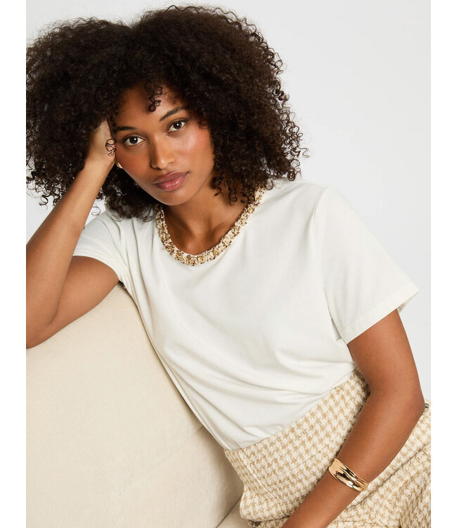 Morgan T-shirt Dany Off white