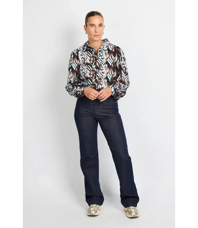 C&S Broek Naomi Denim Dark Blue