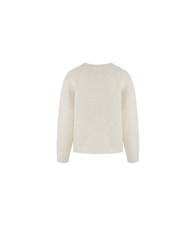 C&S Vest Charlotte Knit Wool White