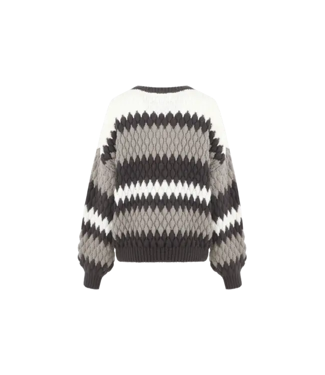 C&S Trui Kool Knit Dark Chocolate/Bronze