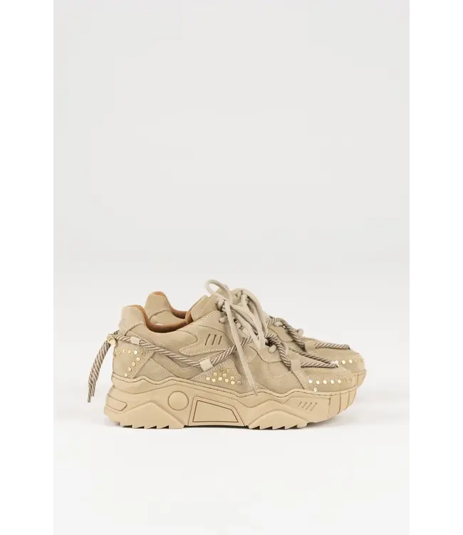 DWRS Sneaker Jupiter Studs Beige