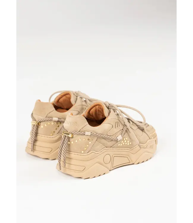 DWRS Sneaker Jupiter Studs Beige