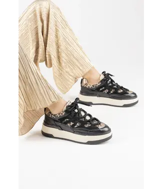 DWRS Label DWRS Sneaker Walton Leopard Black / Beige