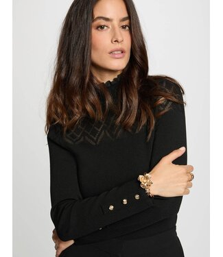 Morgan de toi Morgan Top Moc Black