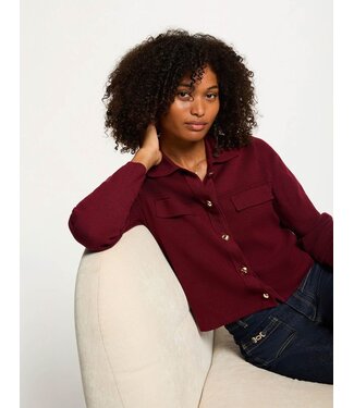 Morgan de toi Morgan Vest Mimdie Bordeaux