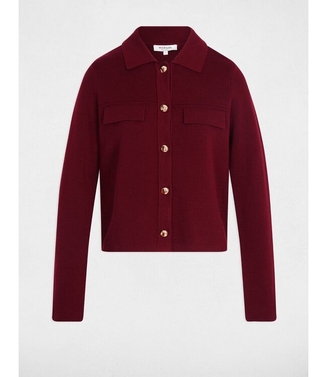 Morgan Vest Mimdie Bordeaux