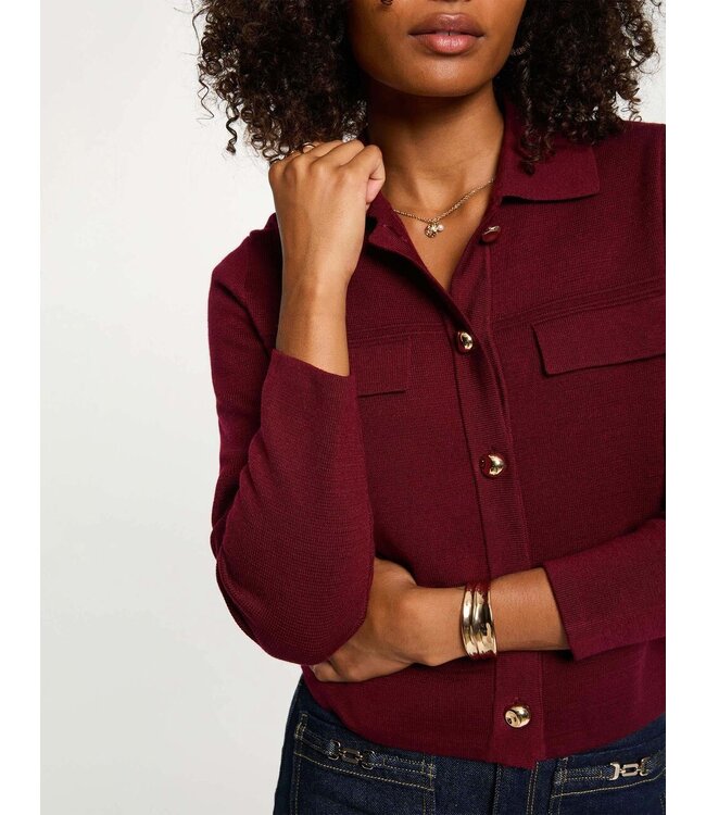 Morgan Vest Mimdie Bordeaux