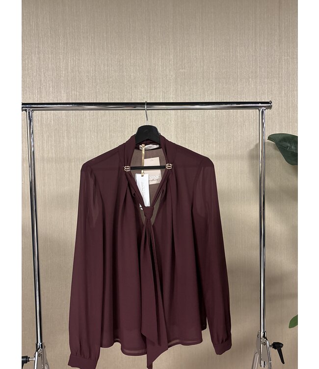 Rinascimento Blouse Ambra Bordeaux