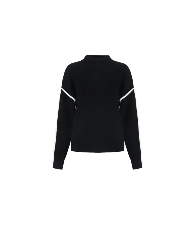 Fluresk Trui Zalika Knit Black/Offwhite