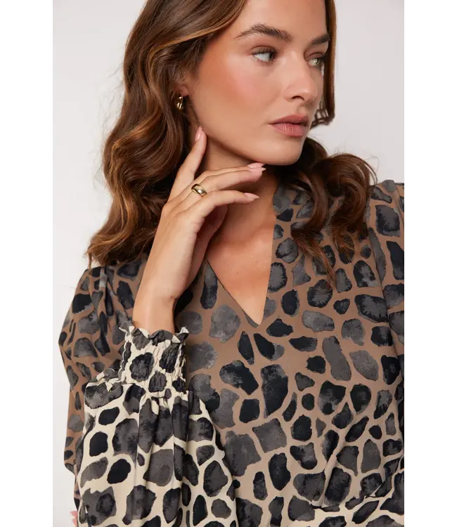 G-maxx Top Darina Wood Ash / Grey Brown