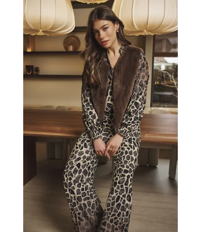 G-maxx Top Darina Wood Ash / Grey Brown