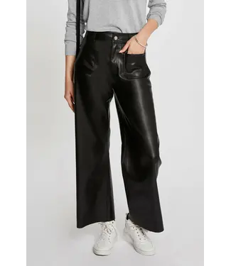 Morgan de toi Morgan Broek Pchou PU Leather Black