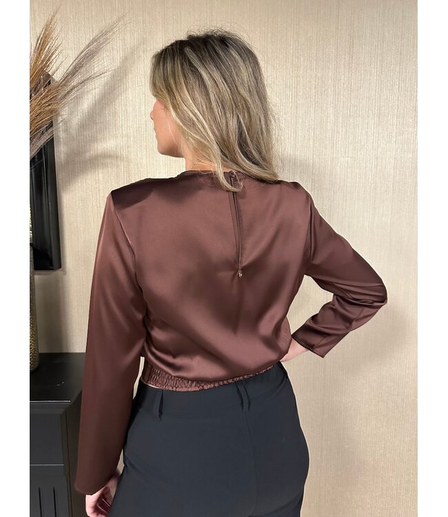 Rinascimento Blouse Carina Chocolate