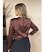 Rinascimento Blouse Carina Chocolate