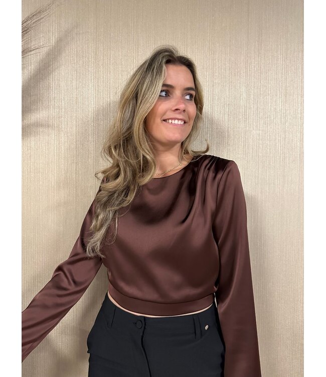 Rinascimento Blouse Carina Chocolate