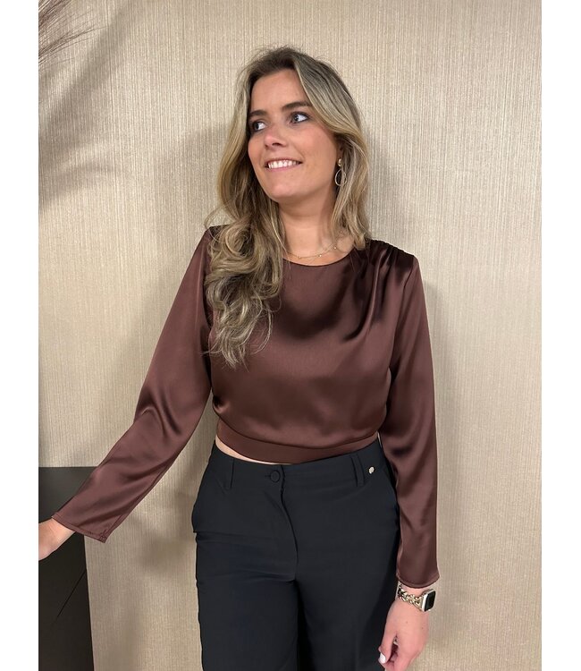 Rinascimento Blouse Carina Chocolate