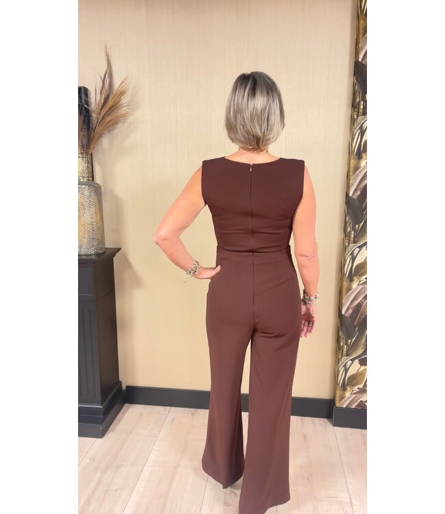 Rinascimento Jumpsuit Lucy Chocolate Brown