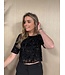 Rinascimento Top Kathy Glitter Black