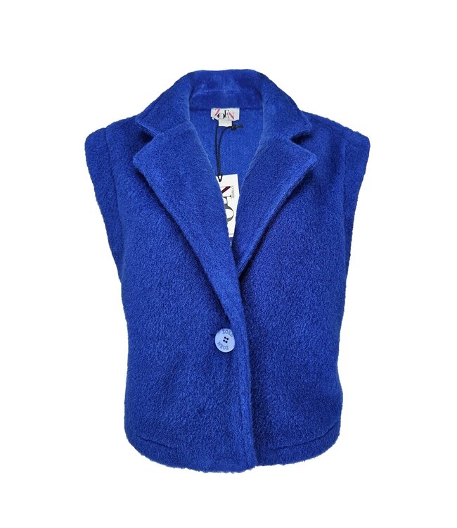 Zoen Gilet Elvie Fluffy Cobalt Blue XS