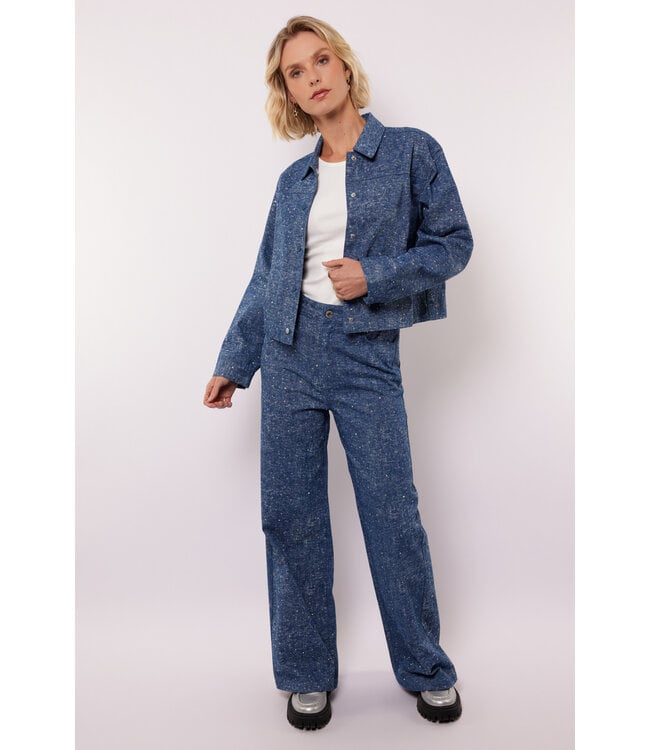 Fluresk Broek Rain Denim Dark Blue